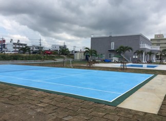 砂川昇健～テニスコートの施工